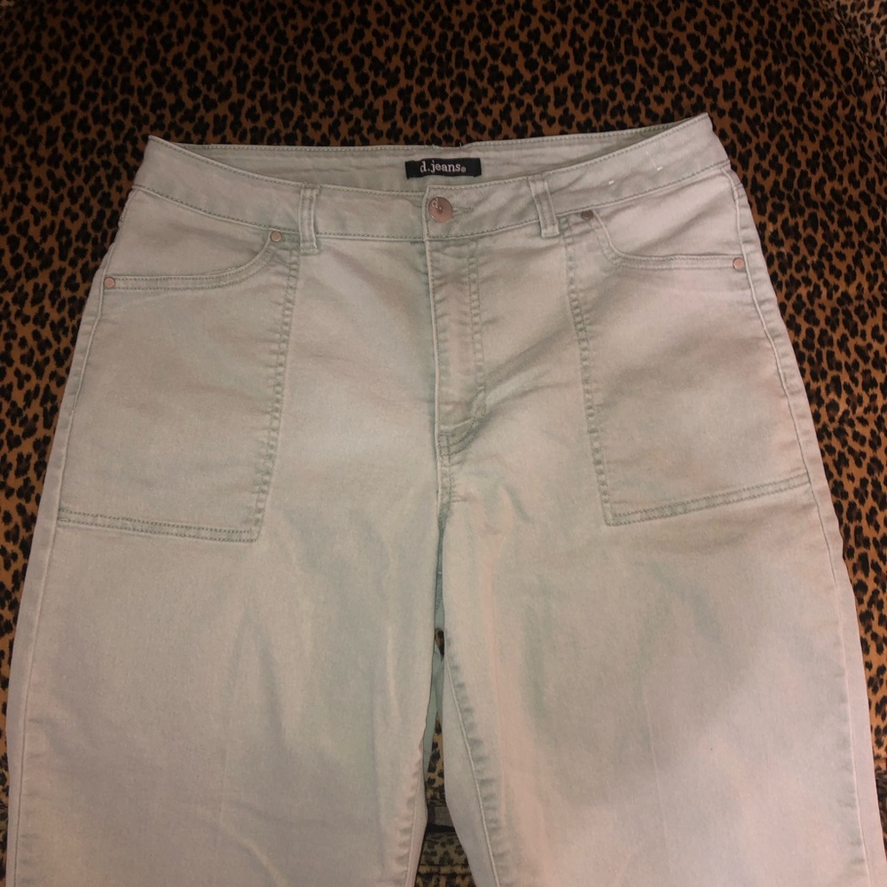 d. jeans Mint Green High-Rise Pants - Picture 2 of 8